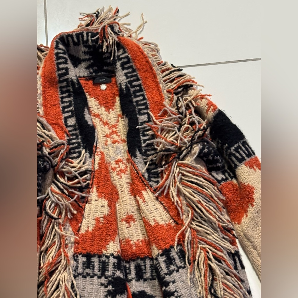 Alanui Aztec Western Style Frayed Jacket - Picture 2 of 14